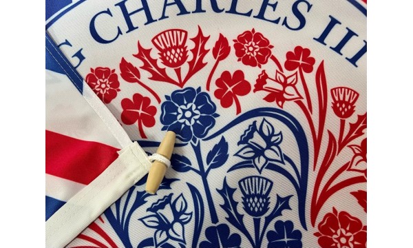 DuraFlag® King Charles III Coronation Logo (Union Background)